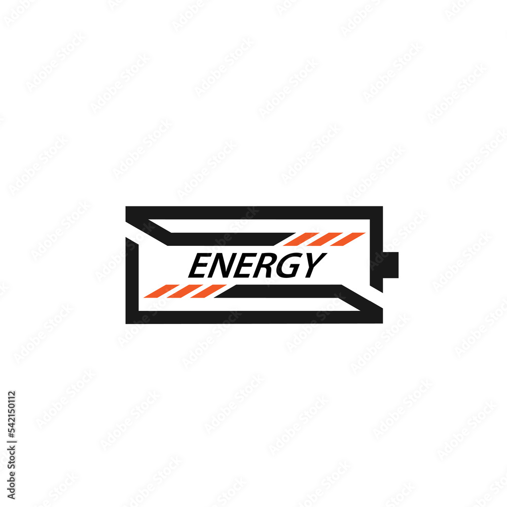 Obraz premium charge logo energy technology symbol logo
