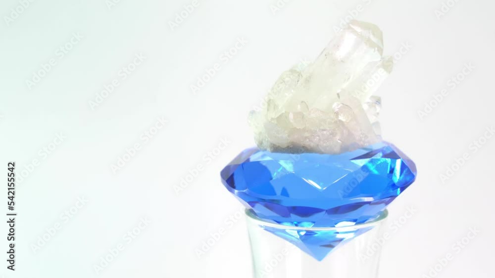 Quartz with glittering crystals is a gemstone and a jewelry stone Quartz with glittering crystals is a gemstone and a jewelry stone