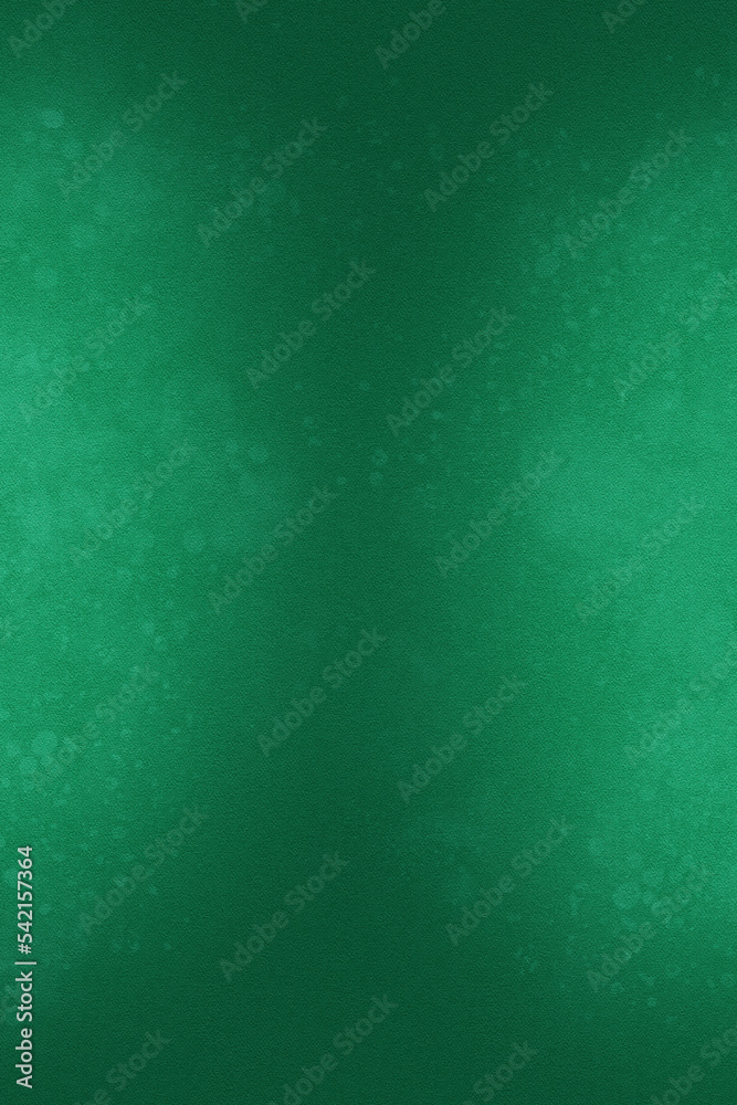Watercolor texture, green background template. Illuminated gradient. 