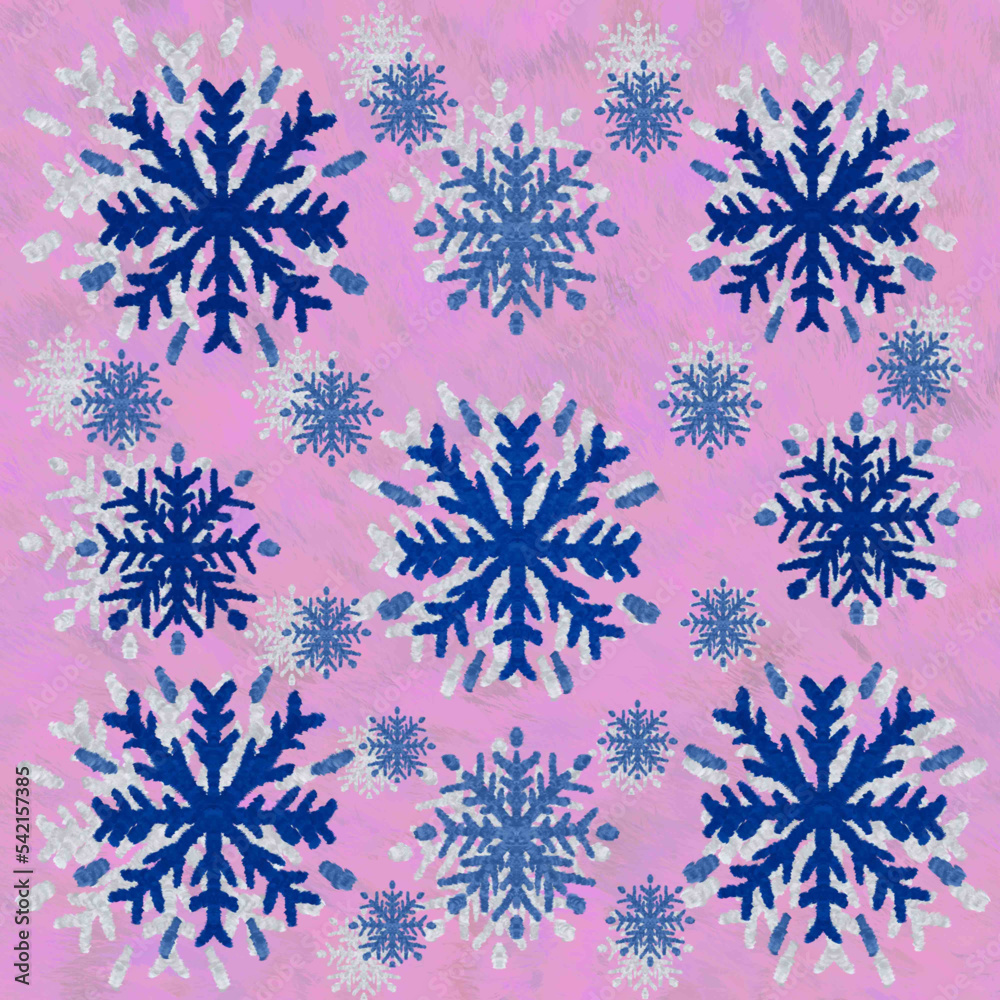set of snowflakes set of snowflakes