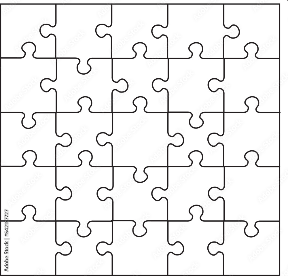 puzzle logic play game for kids drawing black and white illustration line icon on white background