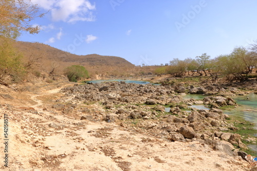 River view in Wadi Darbat near Salalah in oman photo