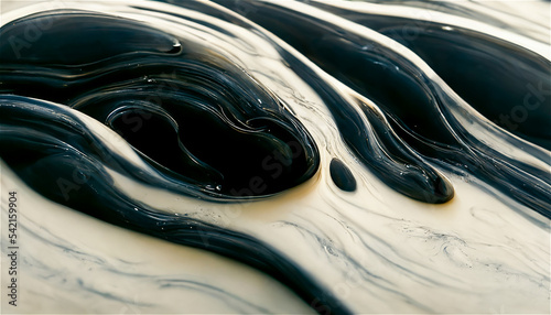 Black and white melted back...
