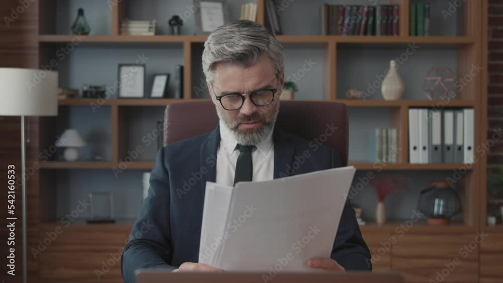Portrait attractive businessman with glasses sitting holds documents and throws up papers at work place. Relax. Office. Optimistic. Close up Portrait attractive businessman with glasses sitting holds documents and throws up papers at work place. Relax. Office. Optimistic. Close up