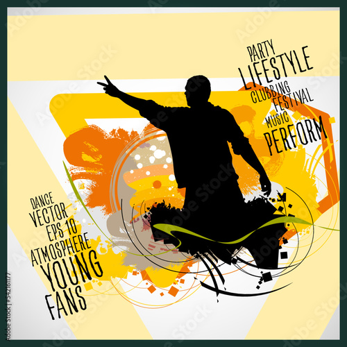 Nightlife and music festival concept. Vector illustration ready for banner or poster