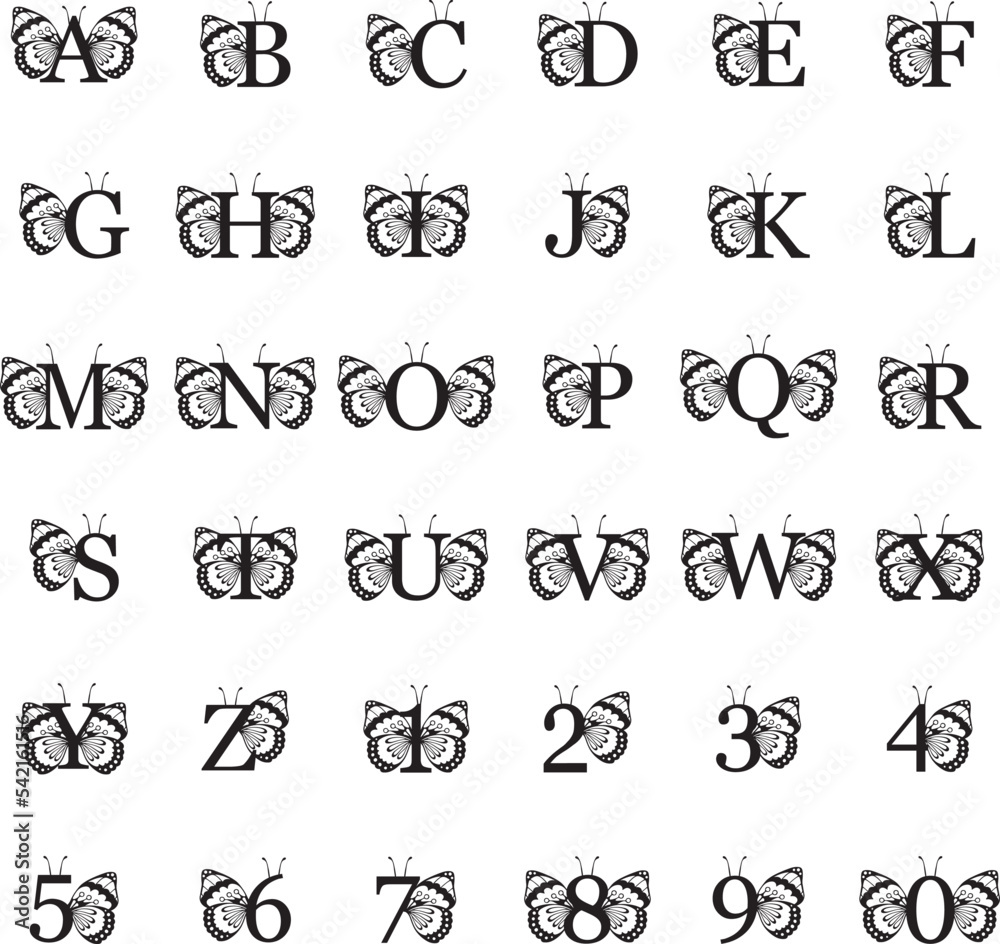 Naklejka premium Alphabet