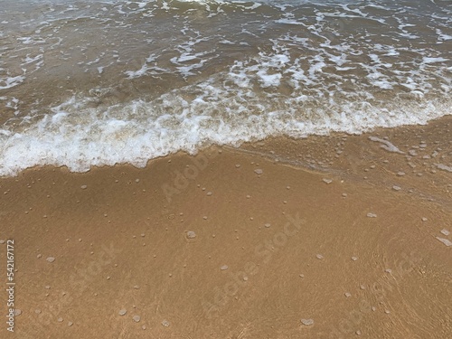 waves and sand