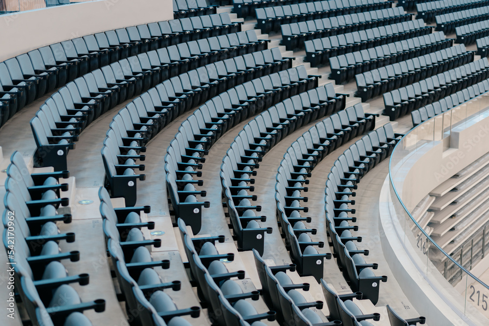 Fototapeta premium rows of seats in stadium