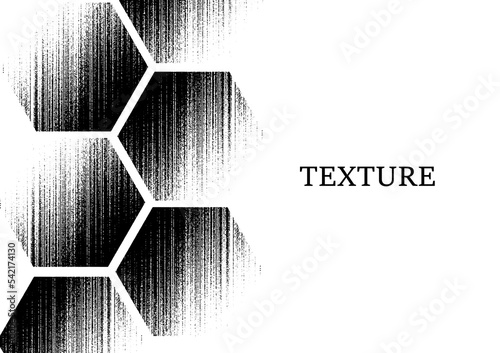 abstract background grunge black white hexagon empty space eps10