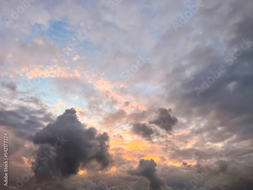 Picturesque view of cloudy sky at sunset © New Africa