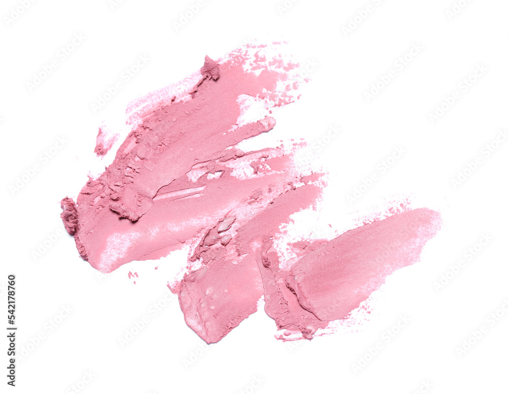 Smears of nude lipstick on white background Smears of nude lipstick on white background