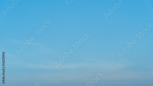 clear blue sky with lightly cloud colorful 16:9 can be use for wallpaper background