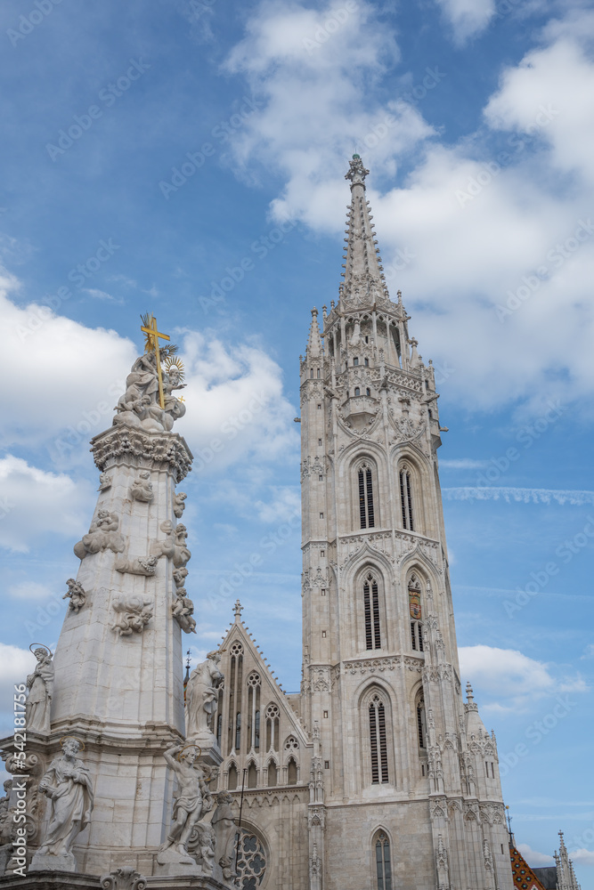 Matthias Church and Holy Trinity Column - Budapest, Hungary