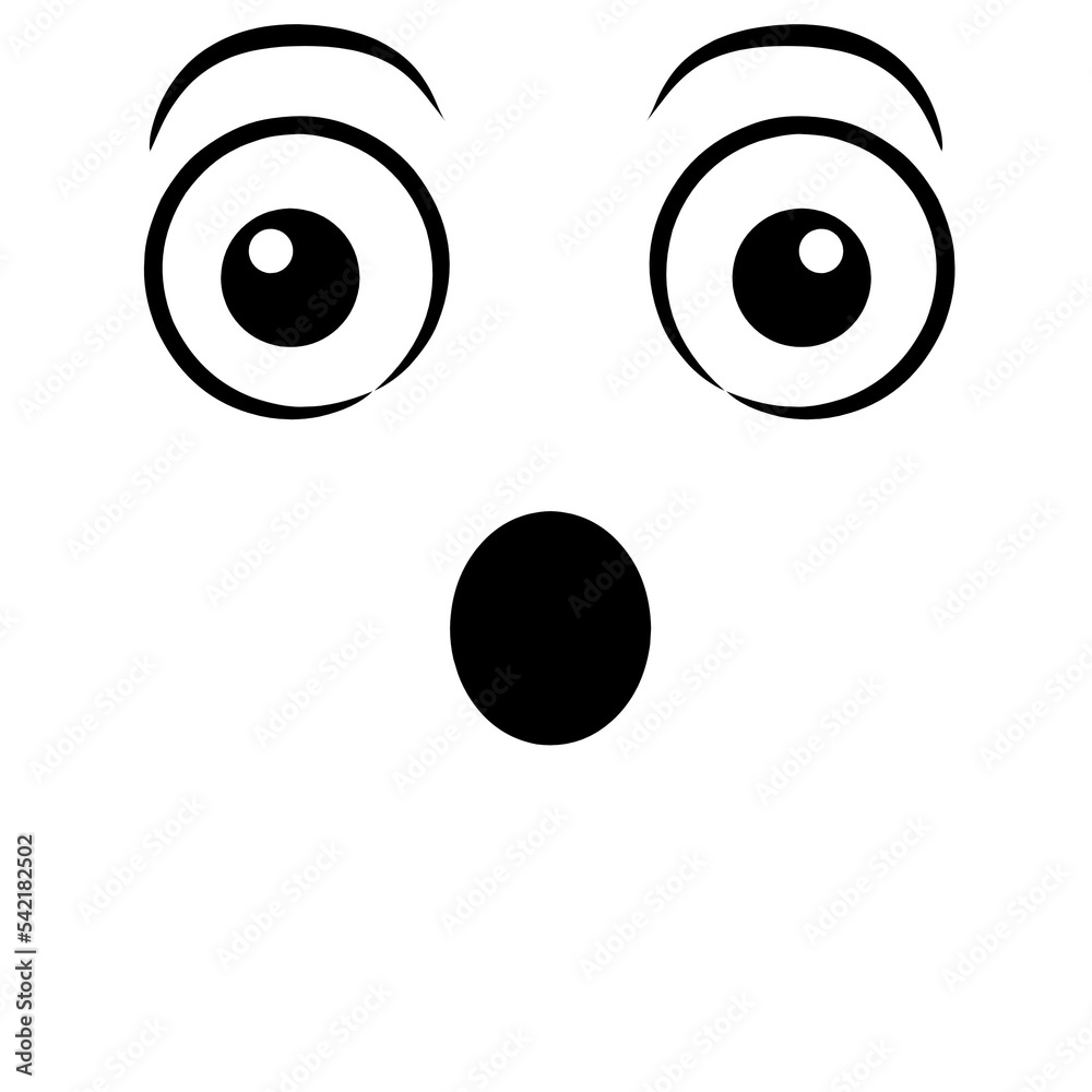Expressive eyes and mouth PNG Expressive eyes and mouth PNG