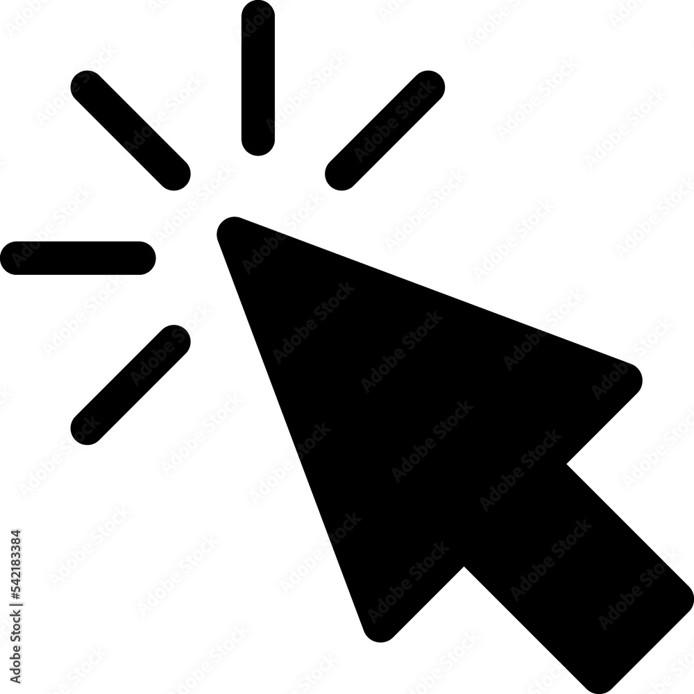 Cursor Click glyph Icon Cursor Click glyph Icon
