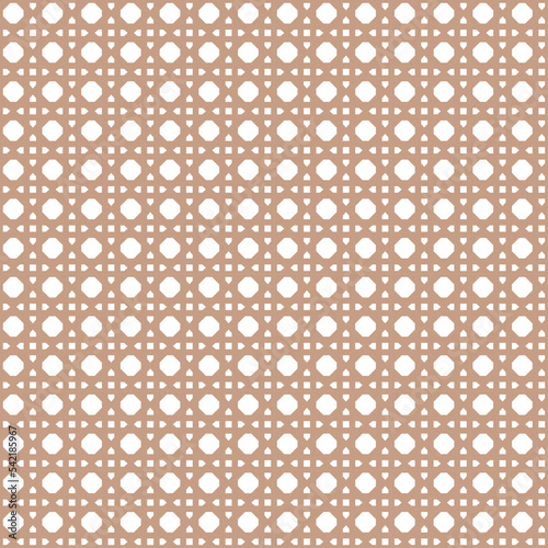 Rattan seamless pattern photo