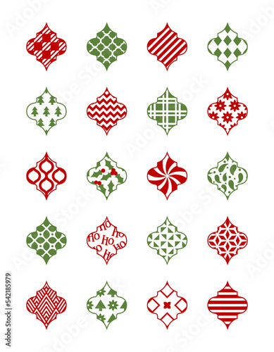 Arabesque Christmas  ornaments