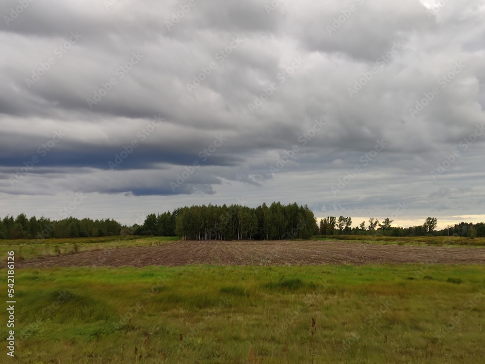 landscape with clouds