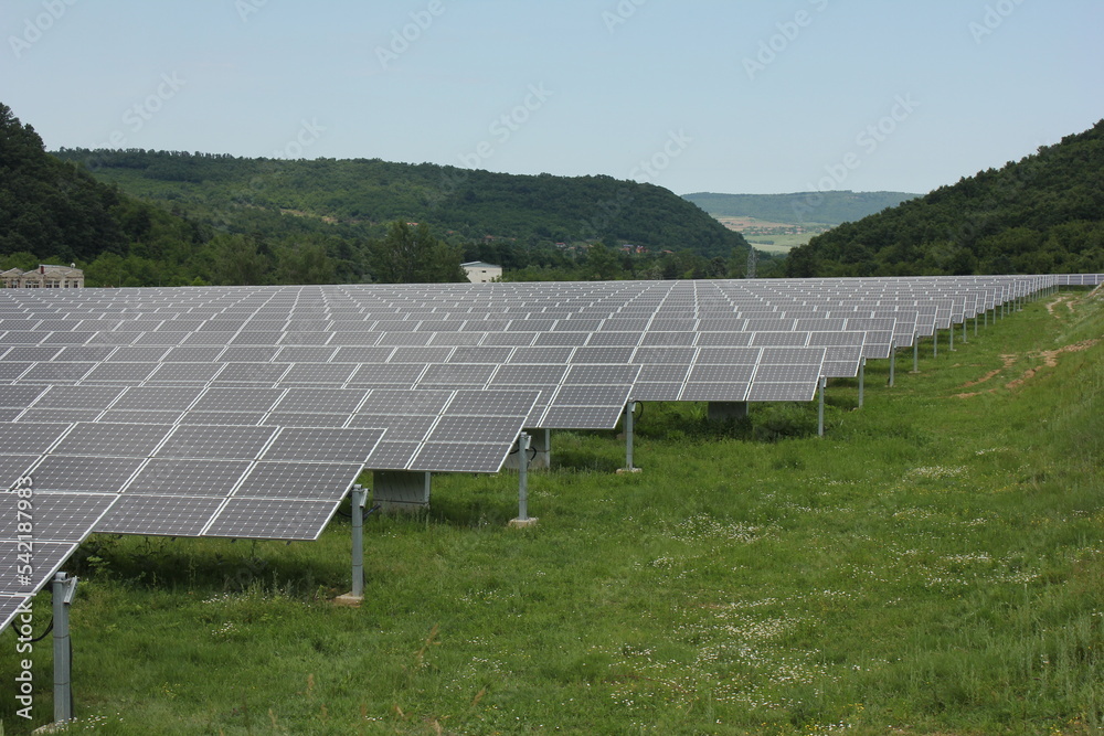 Sun Above the Solar Farm photovoltaic Sun Above the Solar Farm photovoltaic