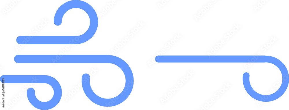 Airflow line icon Airflow line icon