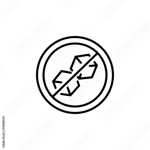 Non sugar in product line icon. Sweetness, sugar cubes, coffee, tea, saucepan, cup, diabetes, sugar bowl, flour. Dessert concept. Vector black line icon on a white background