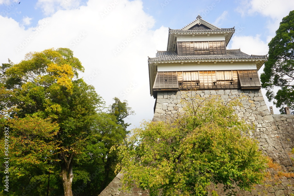 Kumamoto-jo or Kumamoto Castle in Kumamoto, Japan - 日本 熊本県 熊本城 Kumamoto-jo or Kumamoto Castle in Kumamoto, Japan - 日本 熊本県 熊本城