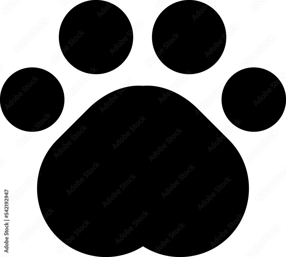 dog paw line icon dog paw line icon