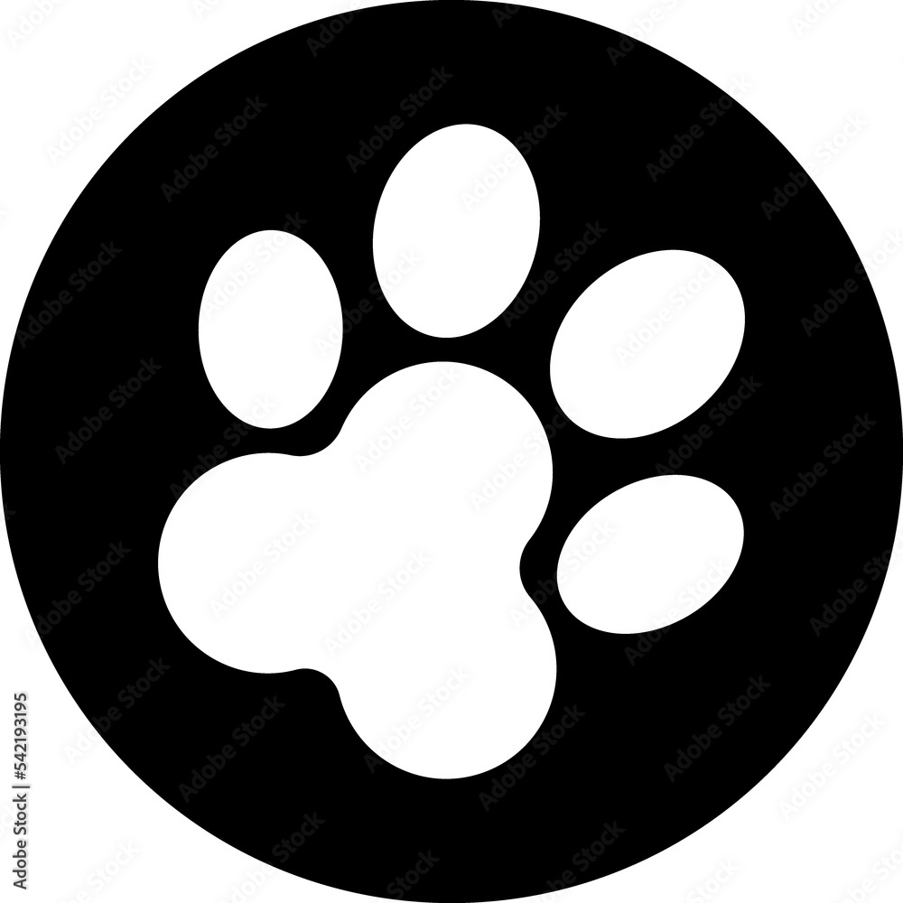 dog paw line icon dog paw line icon