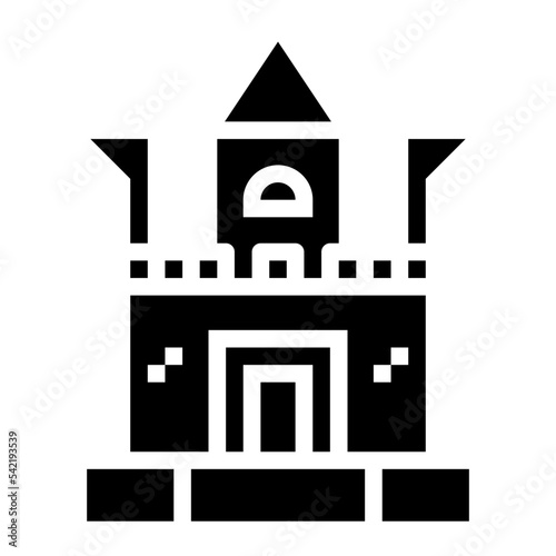castle glyph icon style