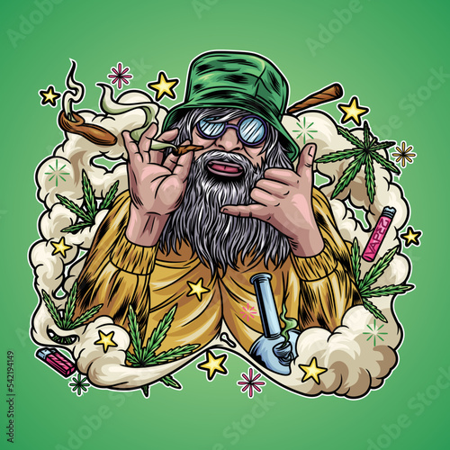 Stoner Hand Loose Illustration