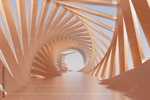 Fototapeta Naklejka Na Ścianę i Meble -  3d rendering different tunnel building