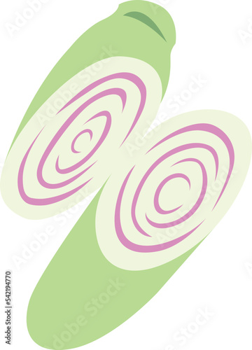 Lemon Grass isolated Illustration Hand Drawn