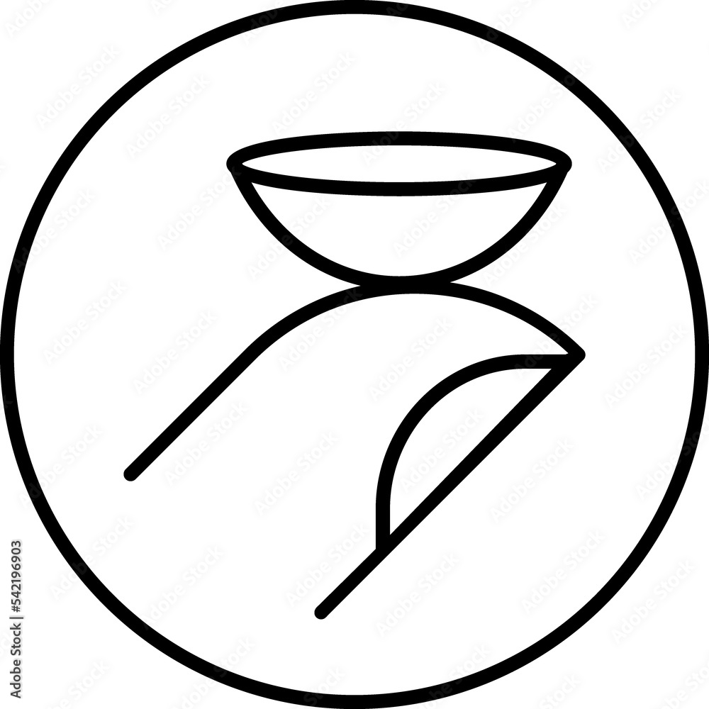 Fototapeta premium Contact lenses line icon