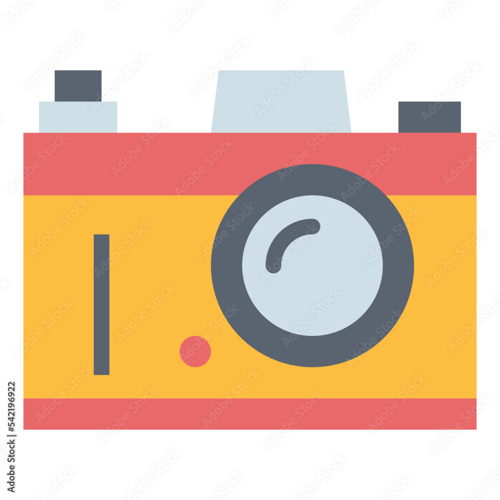 photo camera flat icon style photo camera flat icon style