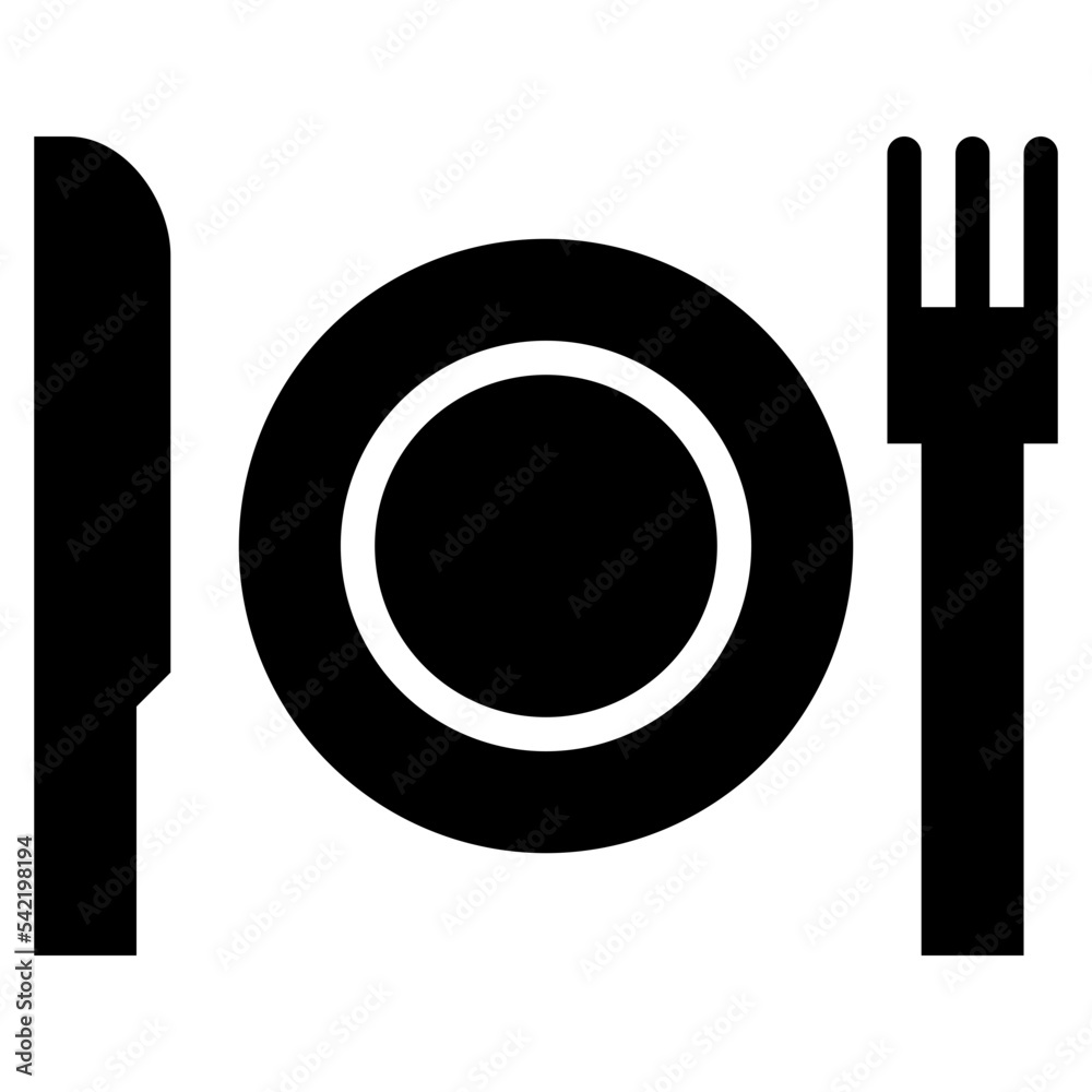dinner glyph icon style dinner glyph icon style