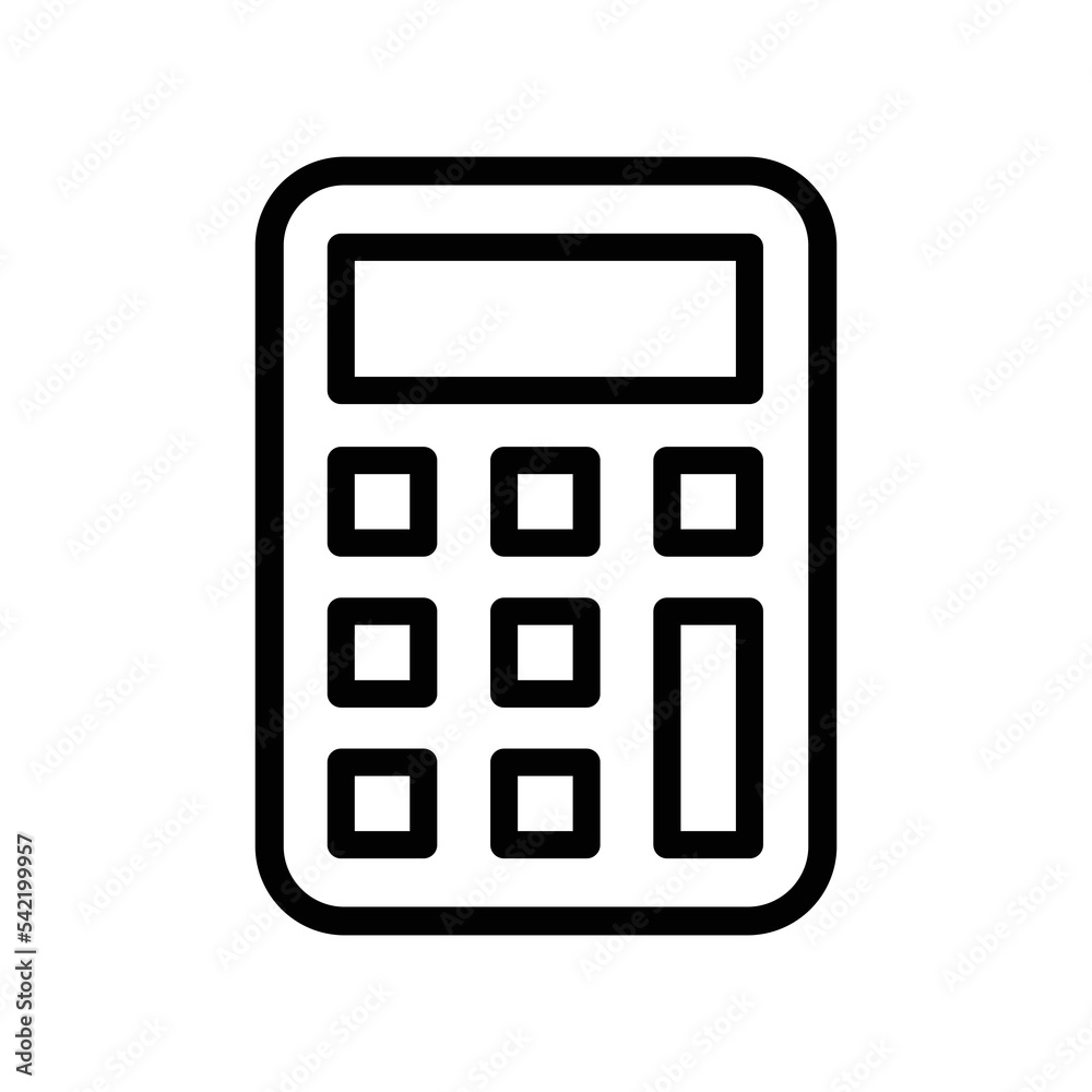 Calculator Icon Vector Design Template