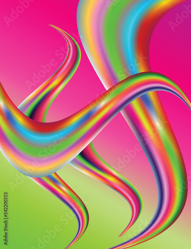 flyer layout of pigments flow and splash on the ground