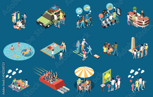 Family Vacation Isometric Set
