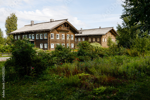 Mandrogi crafts village on the Svir rive. Russia  © dron285