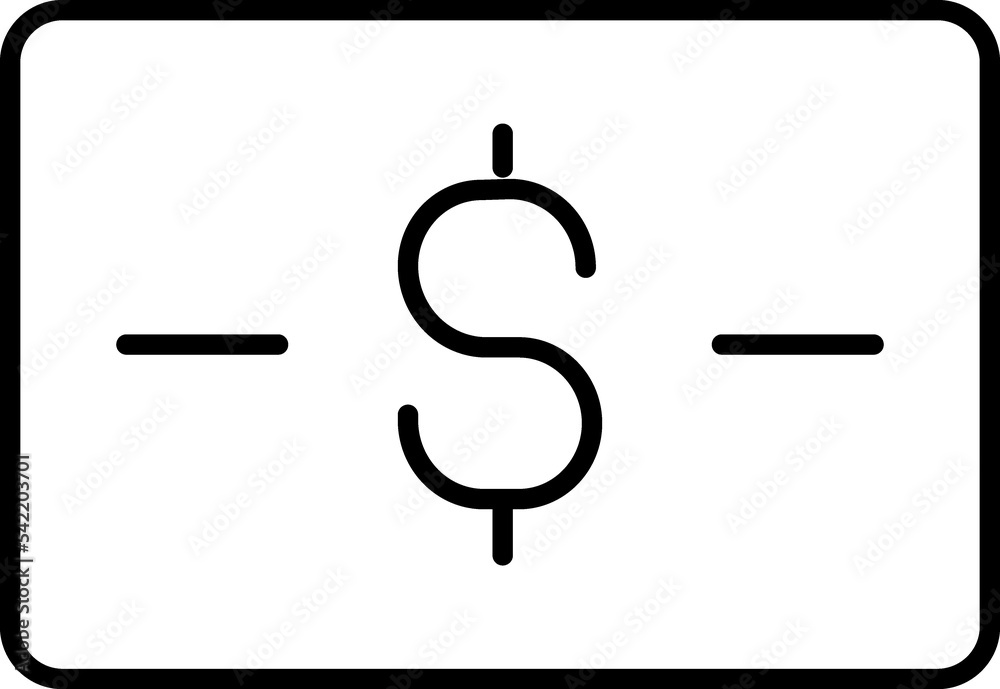 Cash line icon Cash line icon