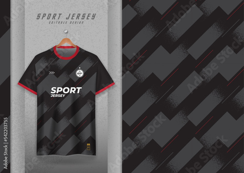 Fabric pattern design for sports t-shirts, soccer jerseys, running jerseys, jerseys, gym jerseys, gray stripes.