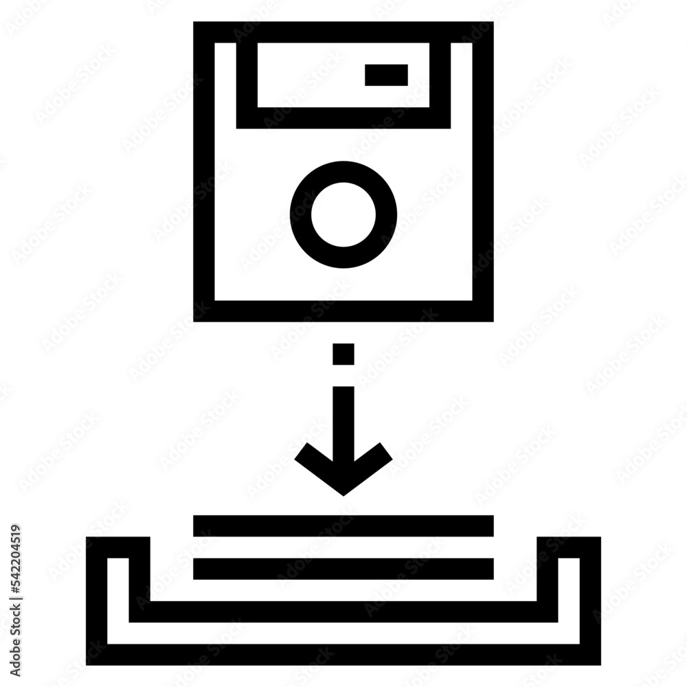 download line icon style download line icon style