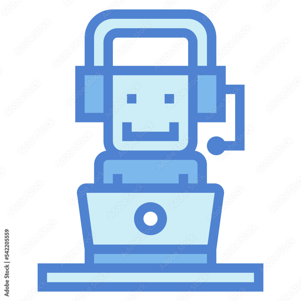 customer service two tone icon style customer service two tone icon style