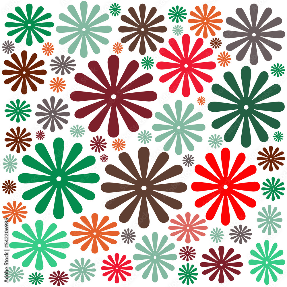 Autumn seamless floral pattern Autumn seamless floral pattern