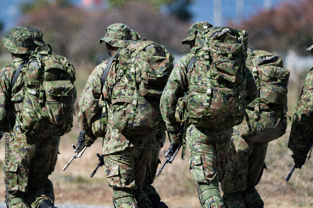 武装したレンジャー隊員（JGSDF army ranger）