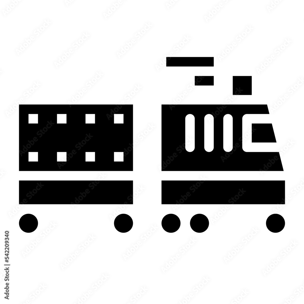 train glyph icon style