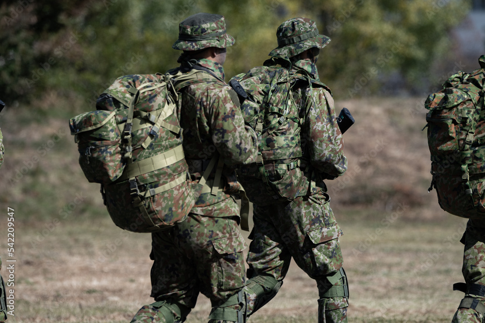 武装したレンジャー隊員（JGSDF army ranger）