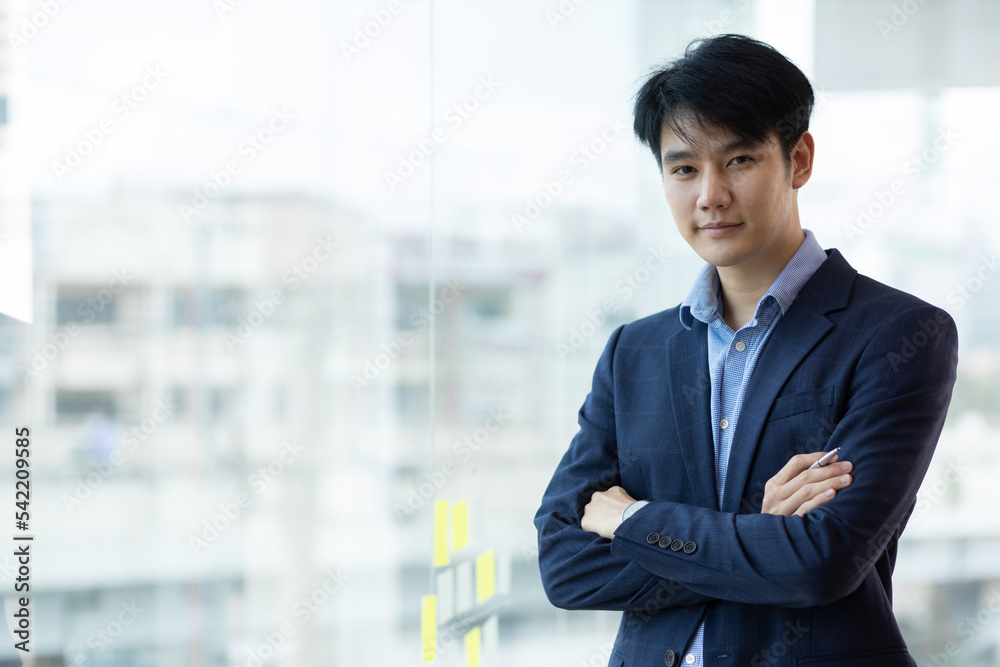 Portrait of a handsome businessman looking and thinking. Portrait of a handsome businessman looking and thinking.