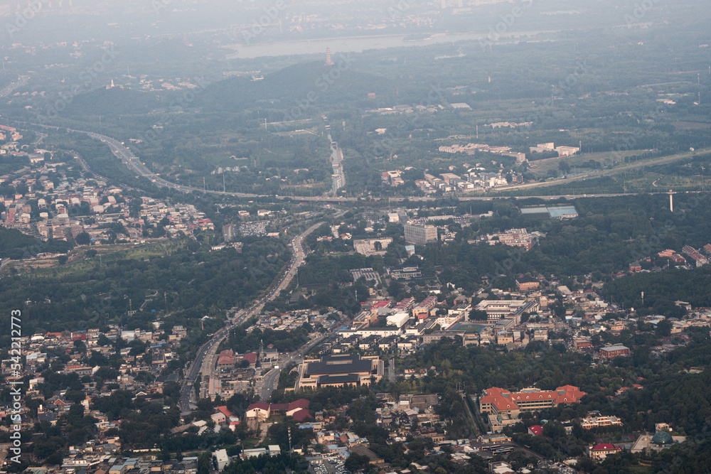 Obraz premium Topography and Architecture of Beijing Urban Area