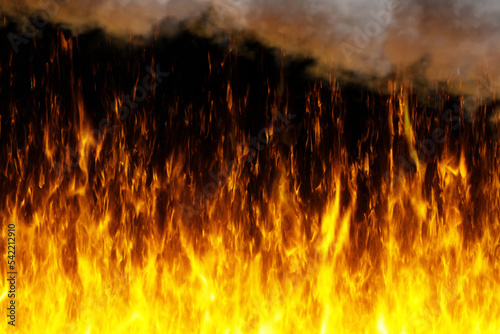 Tongues of flame. Backgroun...